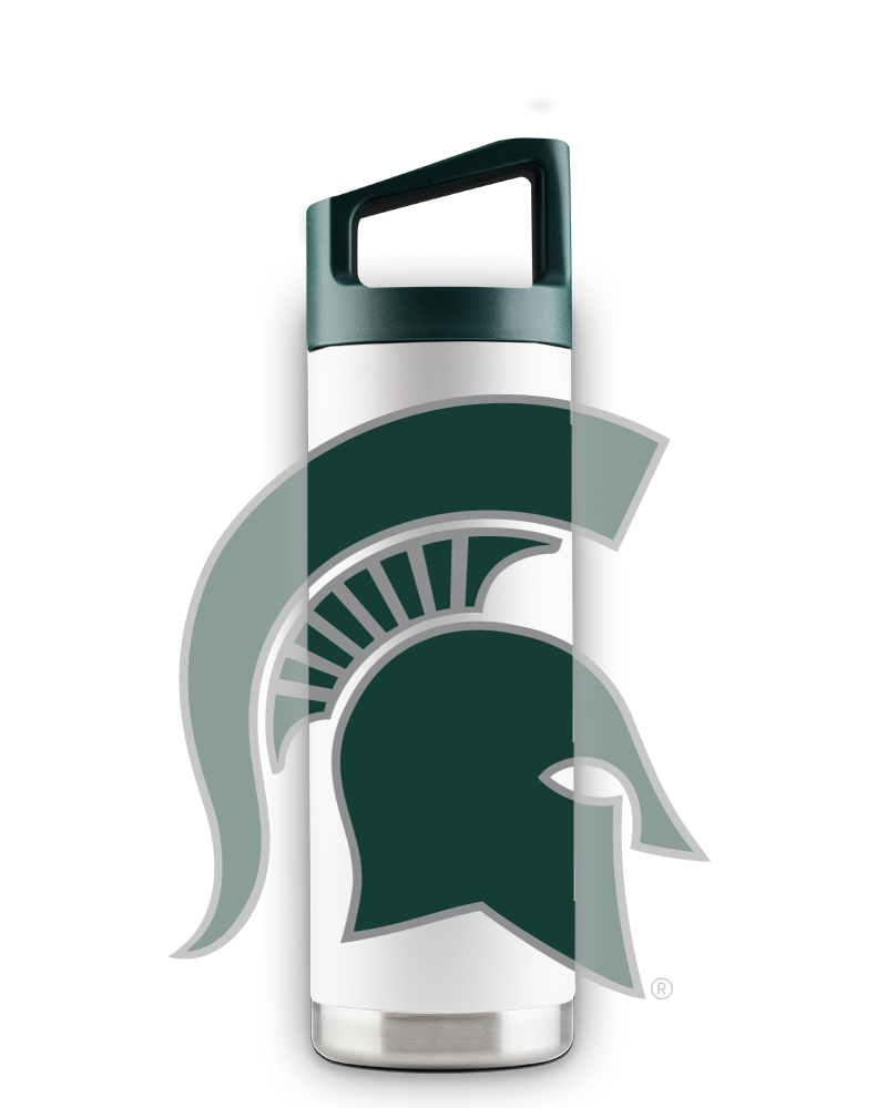 Michigan State 16oz White Youth Bottle