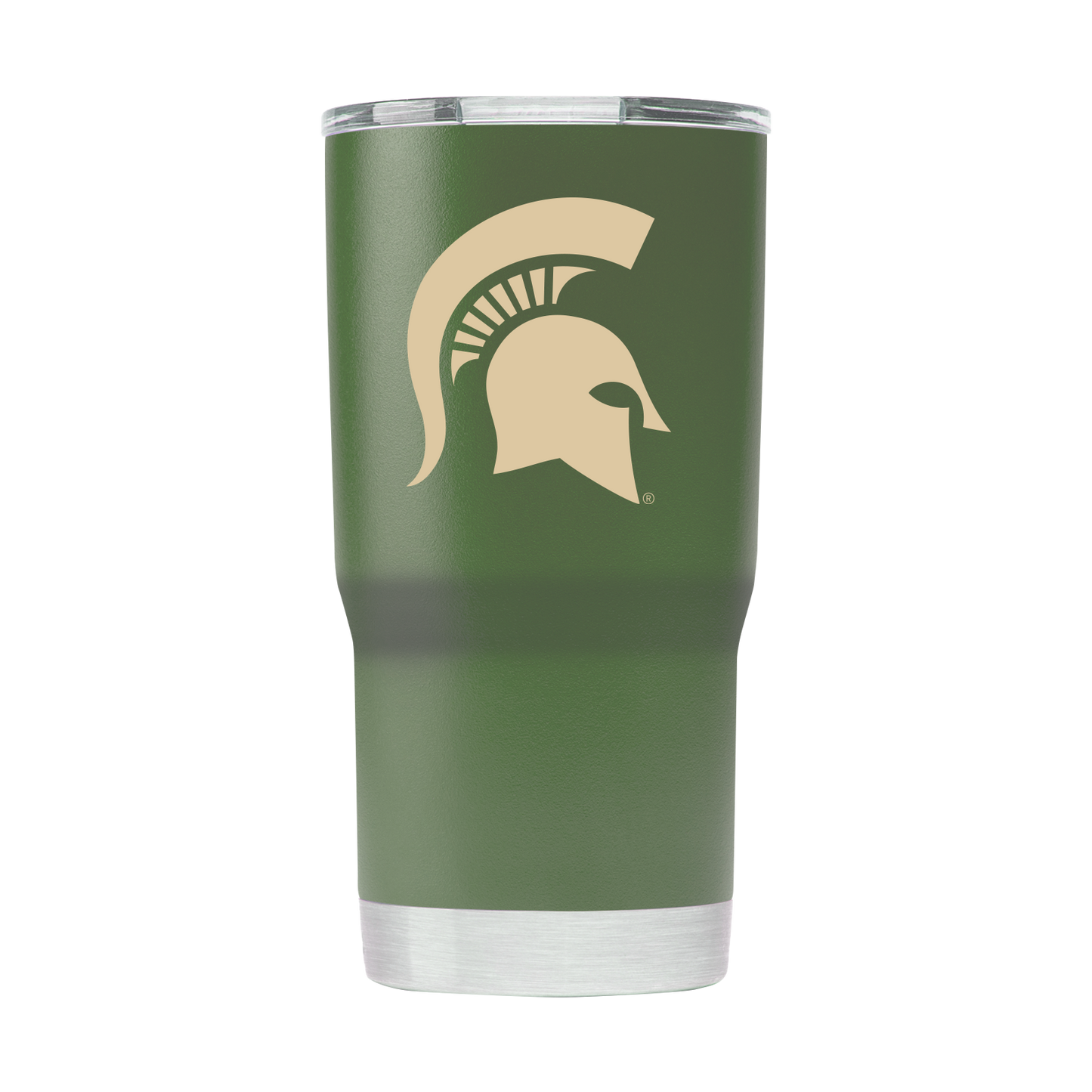 Michigan State 20oz Olive Green Tumbler - American Flag Design