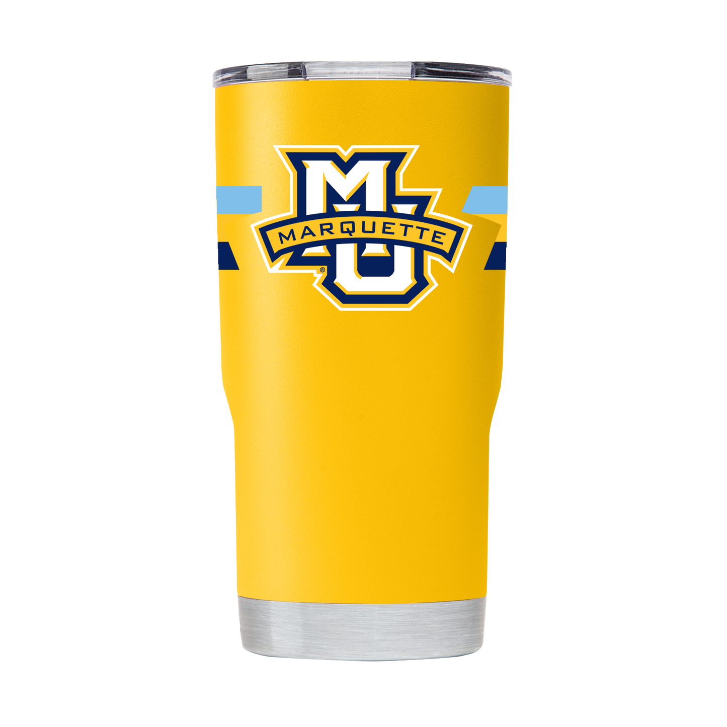 Marquette 20oz Yellow Tumbler w/ 360 Stripe