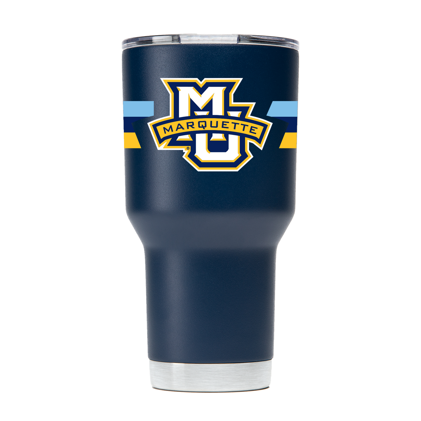 Marquette 30oz Navy Tumbler w/ 360 Stripe