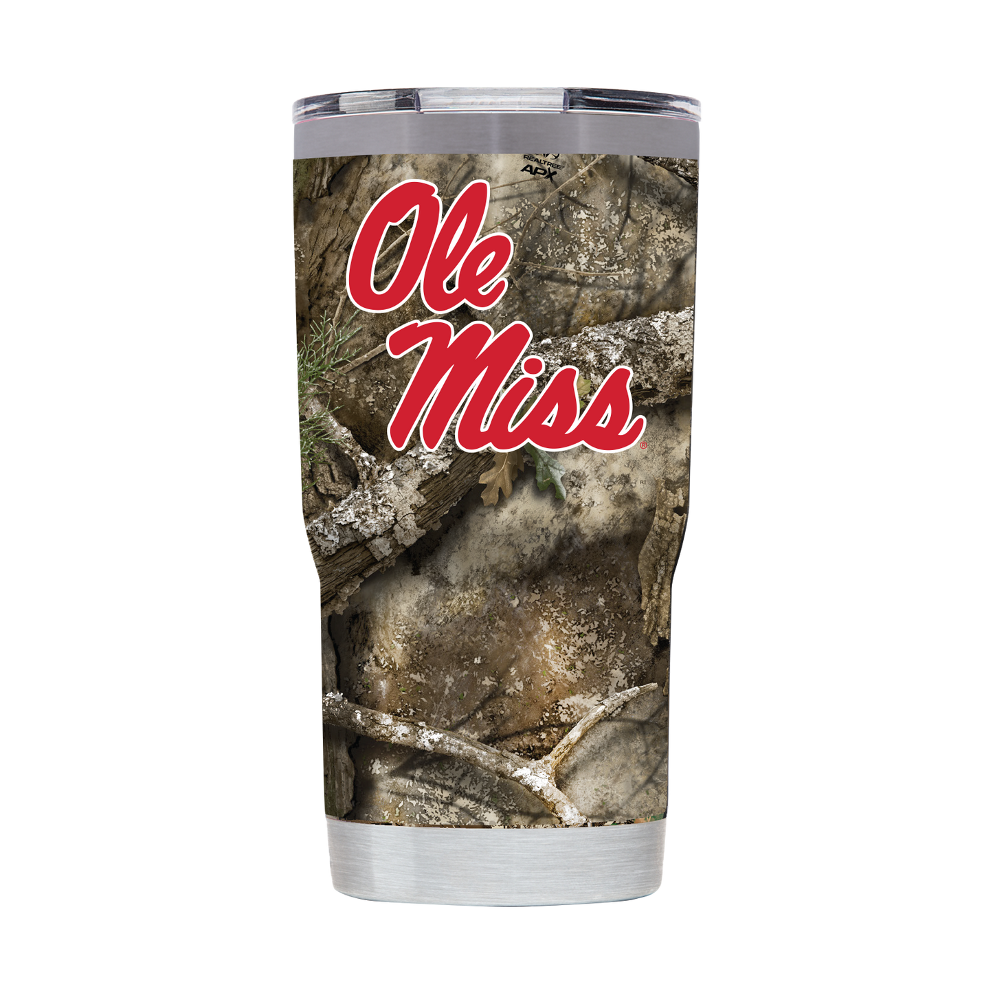 Ole Miss 20oz RealTree Camo Tumbler
