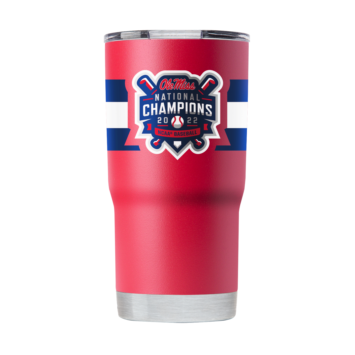 Ole Miss Baseball Champs 20oz Red Tumbler
