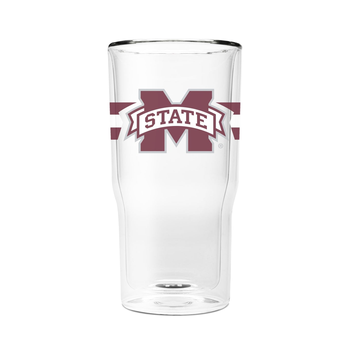 Mississippi State 16oz 2-Pack Glass Tumblers