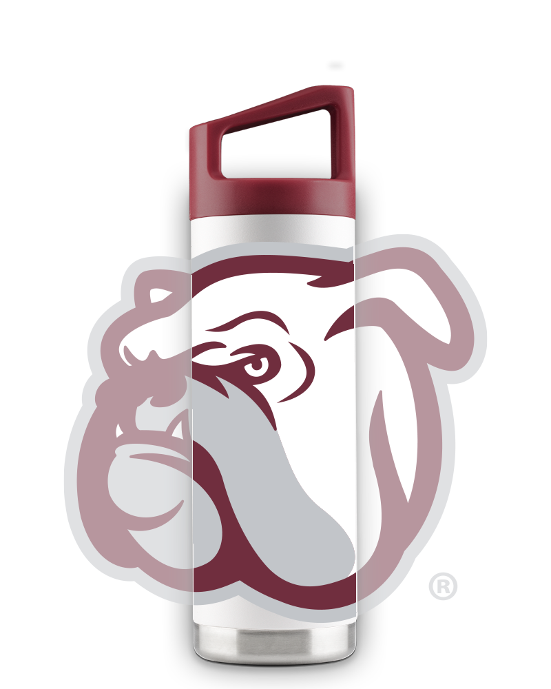 Mississippi State 16oz White "Mascot" Youth Bottle