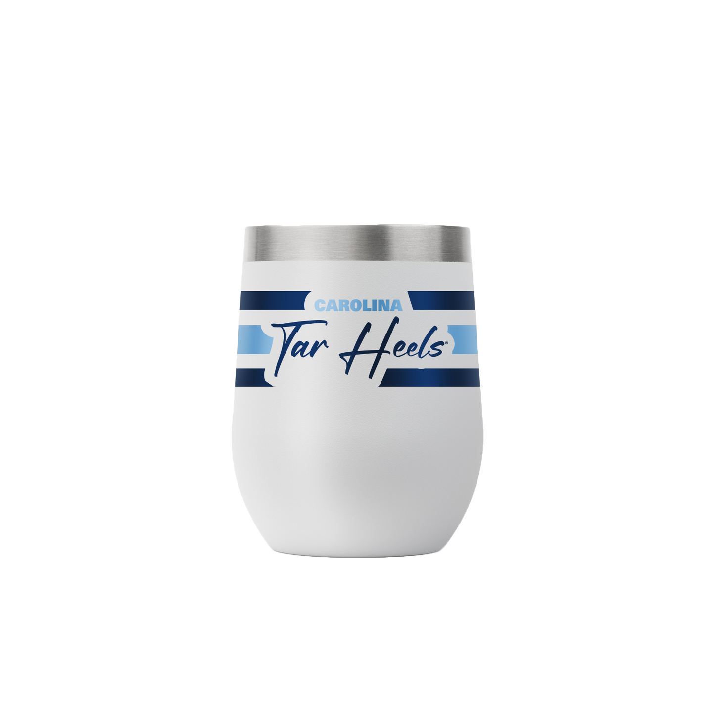 North Carolina 12oz Vault Gray Script Stemless