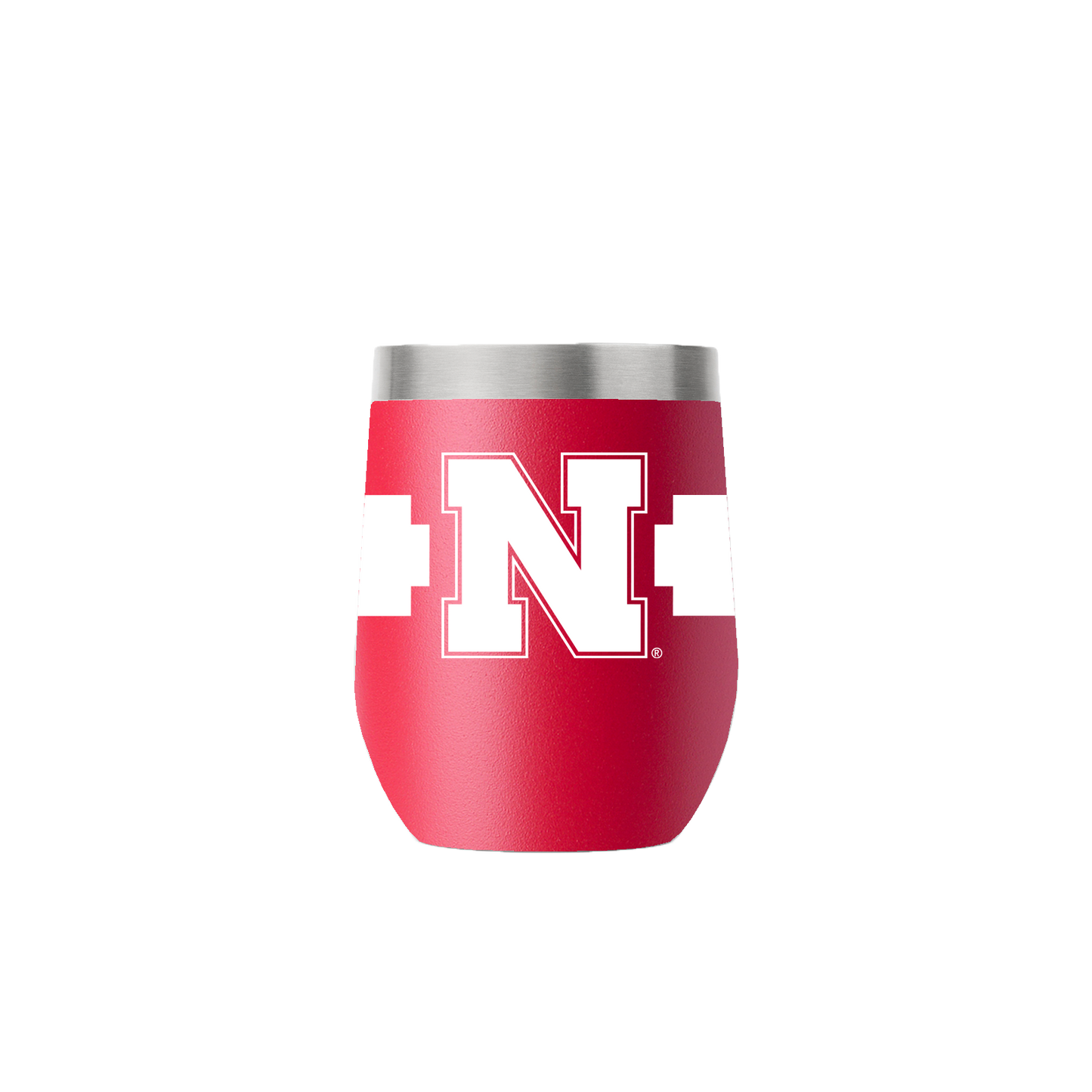 Nebraska 12oz Stemless Red Tumbler