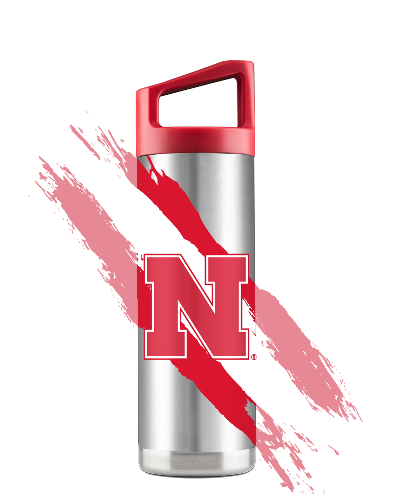 Nebraska 16oz Stainless Steel Youth Bottle