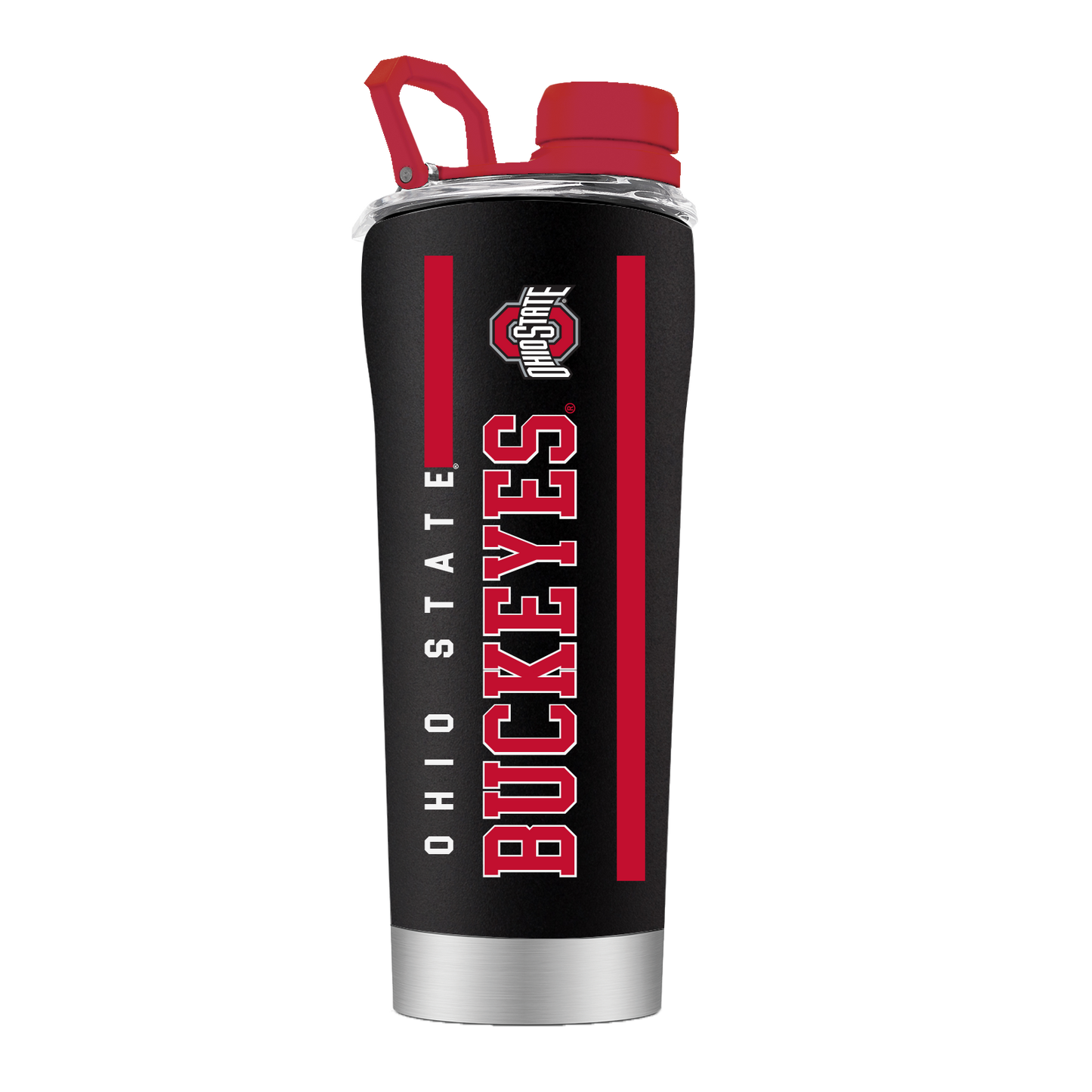 Ohio State Black Stainless Steel Shaker
