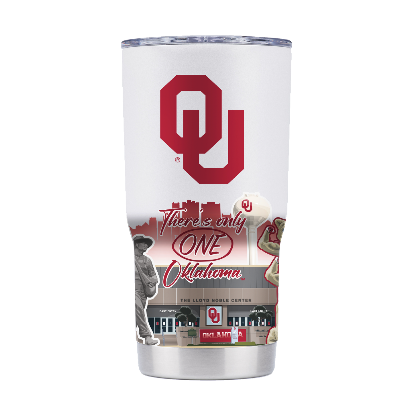 Oklahoma 20oz Campus Icons Tumbler