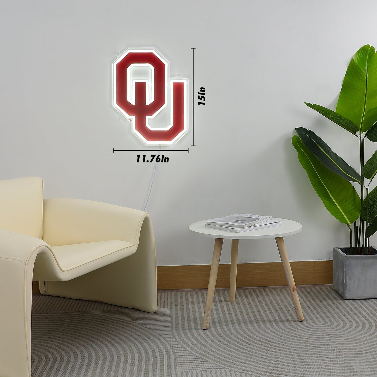 Oklahoma Sooners Logo LED Neon Sign