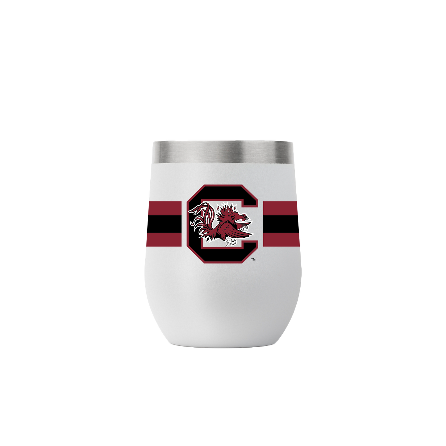 South Carolina 12oz Stemless Gray Tumbler