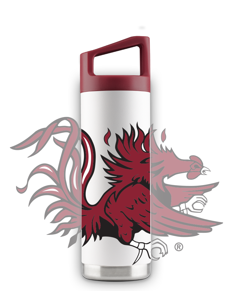 South Carolina 16oz White "Mascot" Youth Bottle