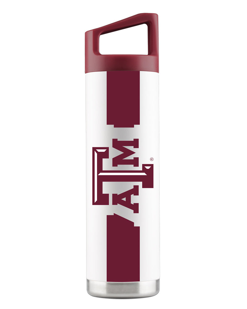 Texas A&M 22oz White Bottle