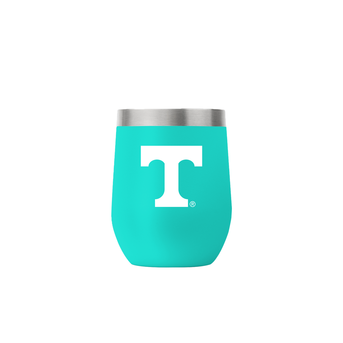 Tennessee 12oz Stemless Teal Tumbler