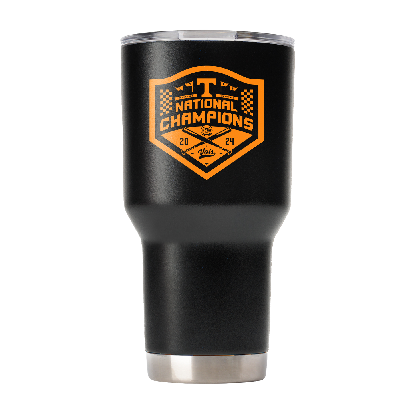 Tennessee 30oz Black Baseball National Champions 2024 Tumbler