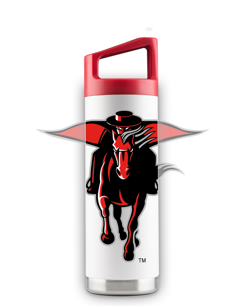 Texas Tech 16oz White Youth Bottle