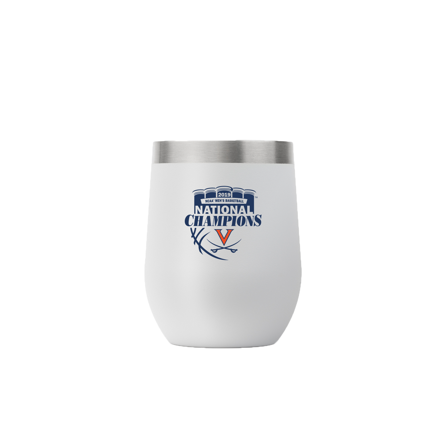 Virginia 12oz Stemless Gray Tumbler NCAA Champs