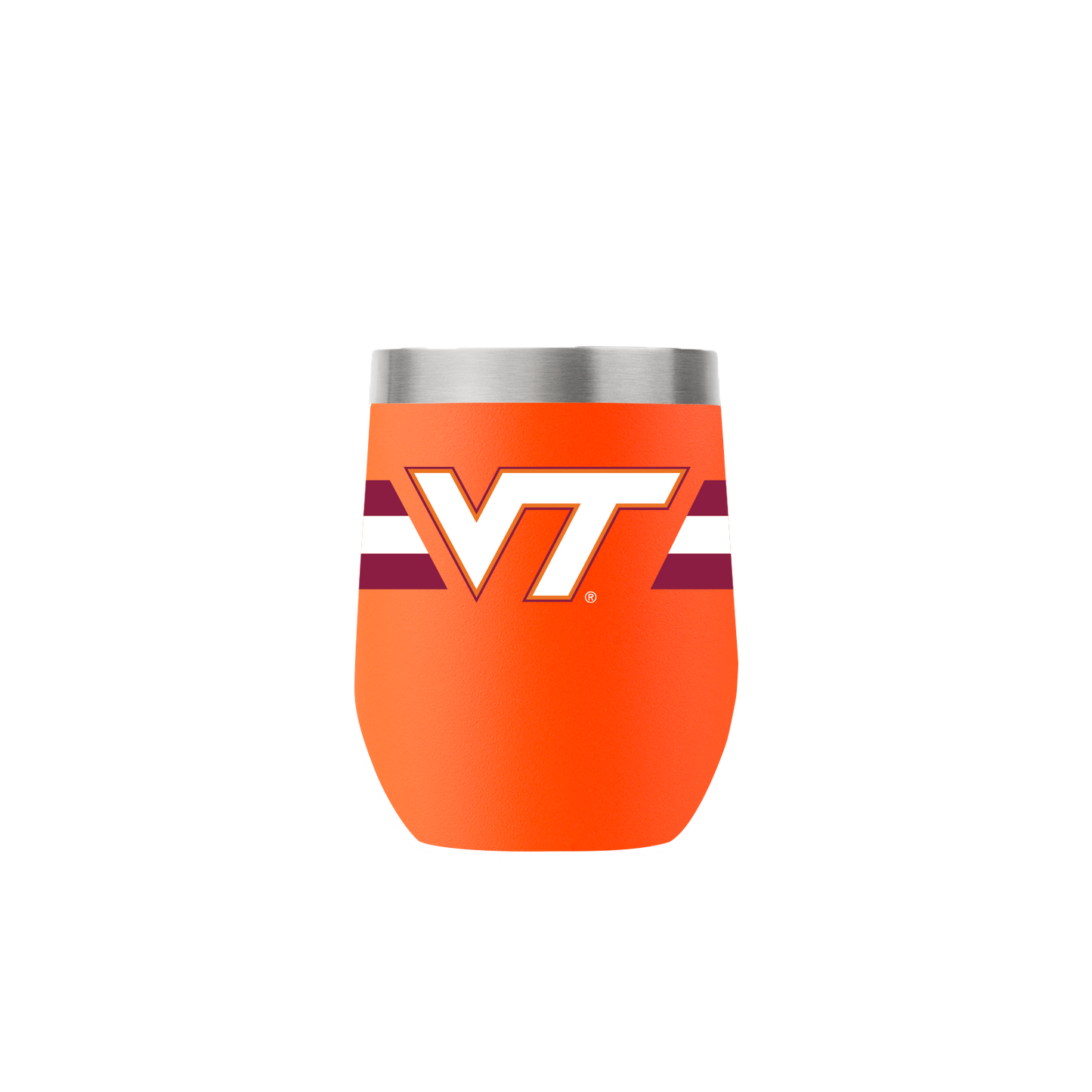 Virginia Tech 12oz Stemless Orange Tumbler
