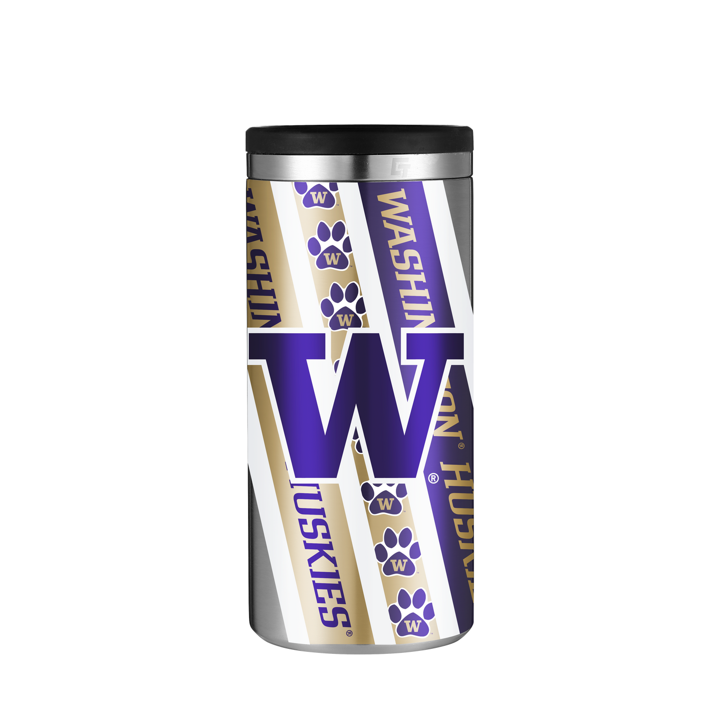 Washington Stainless Steel Skinny Can Koozie