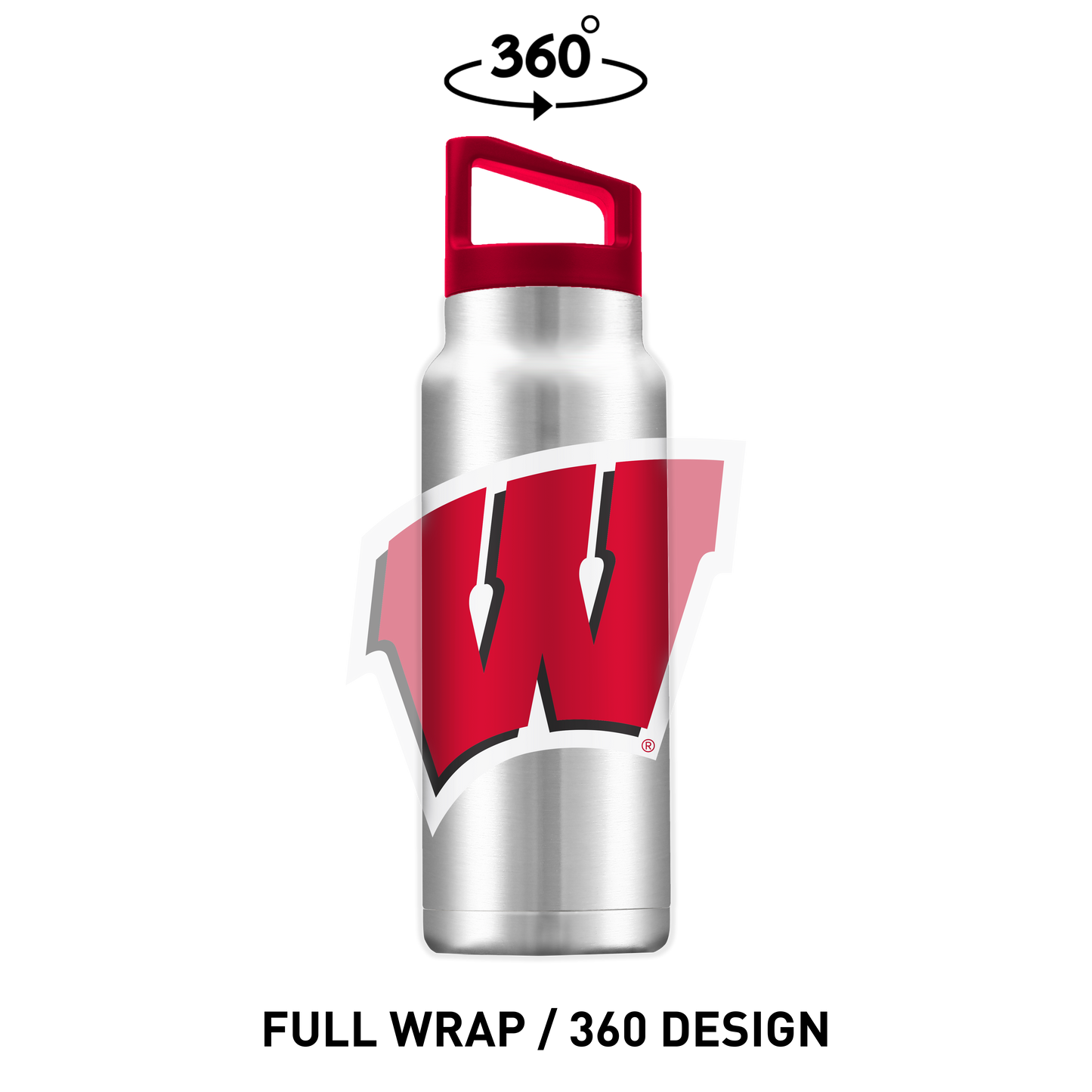 Wisconsin 40oz Stainless Steel Bottle
