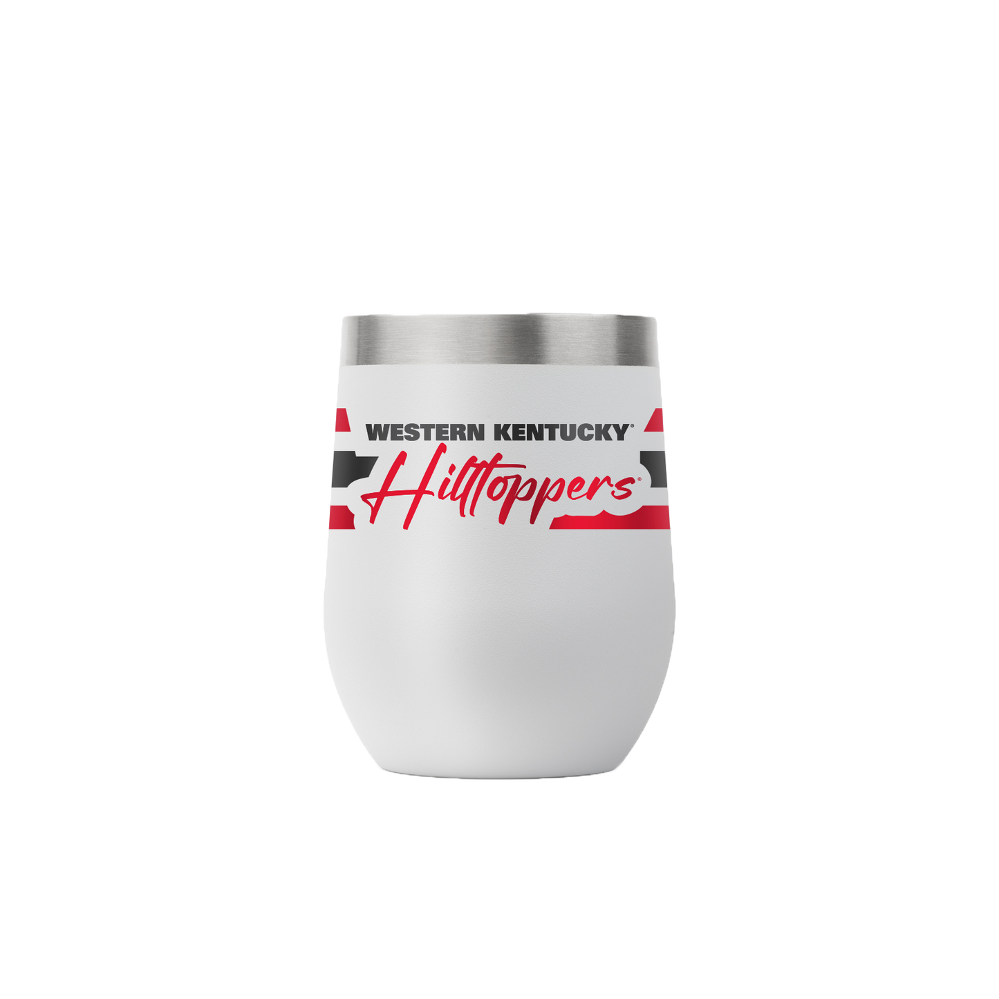 Western Kentucky 12oz Script Stemless Light Gray Tumbler