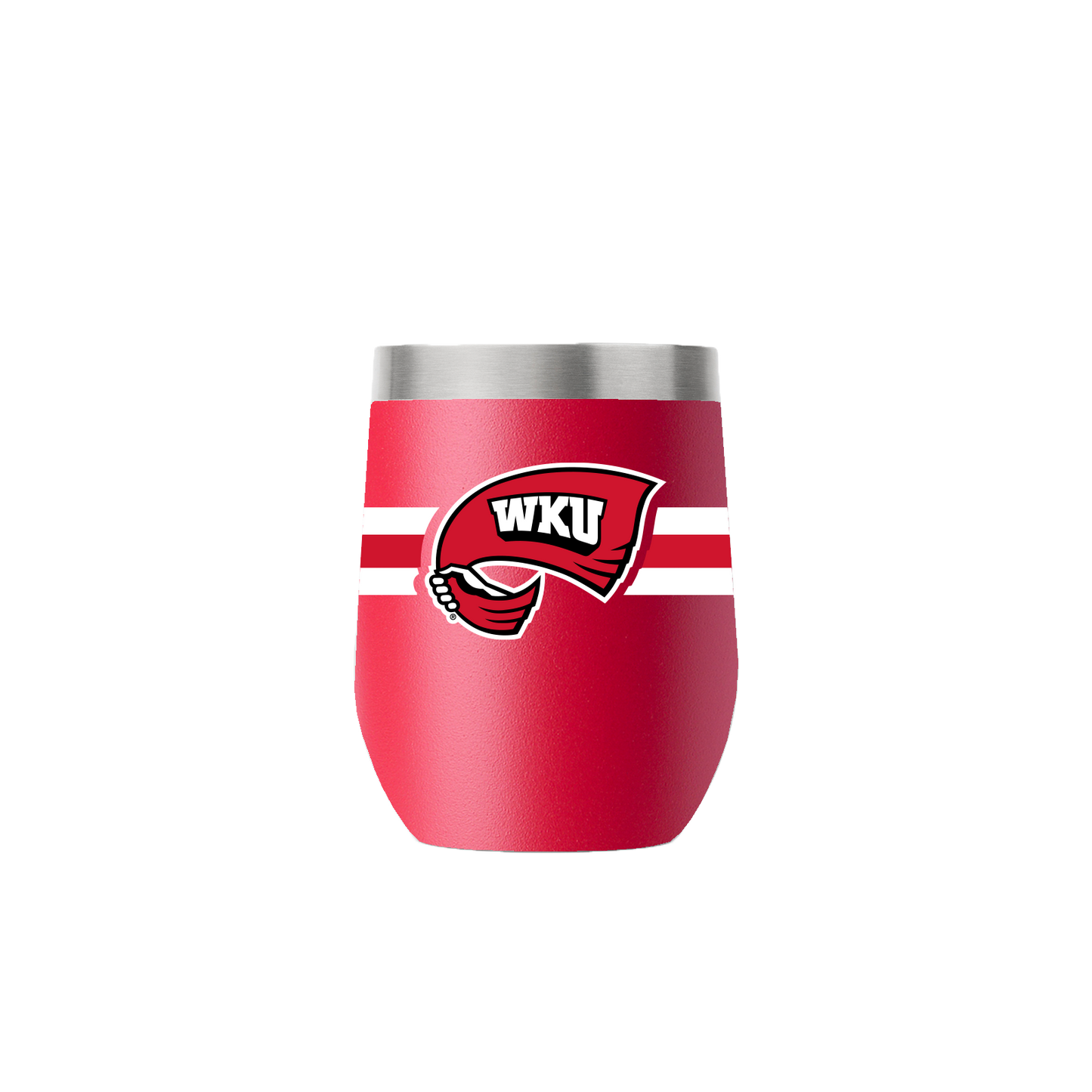 Western Kentucky 12oz Stemless Red Tumbler