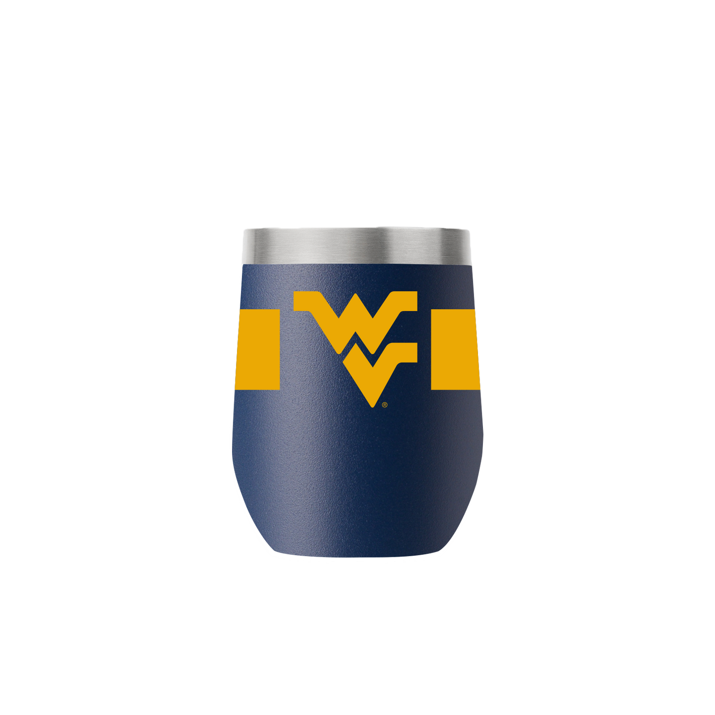 West Virginia 12oz Stemless Navy Tumbler