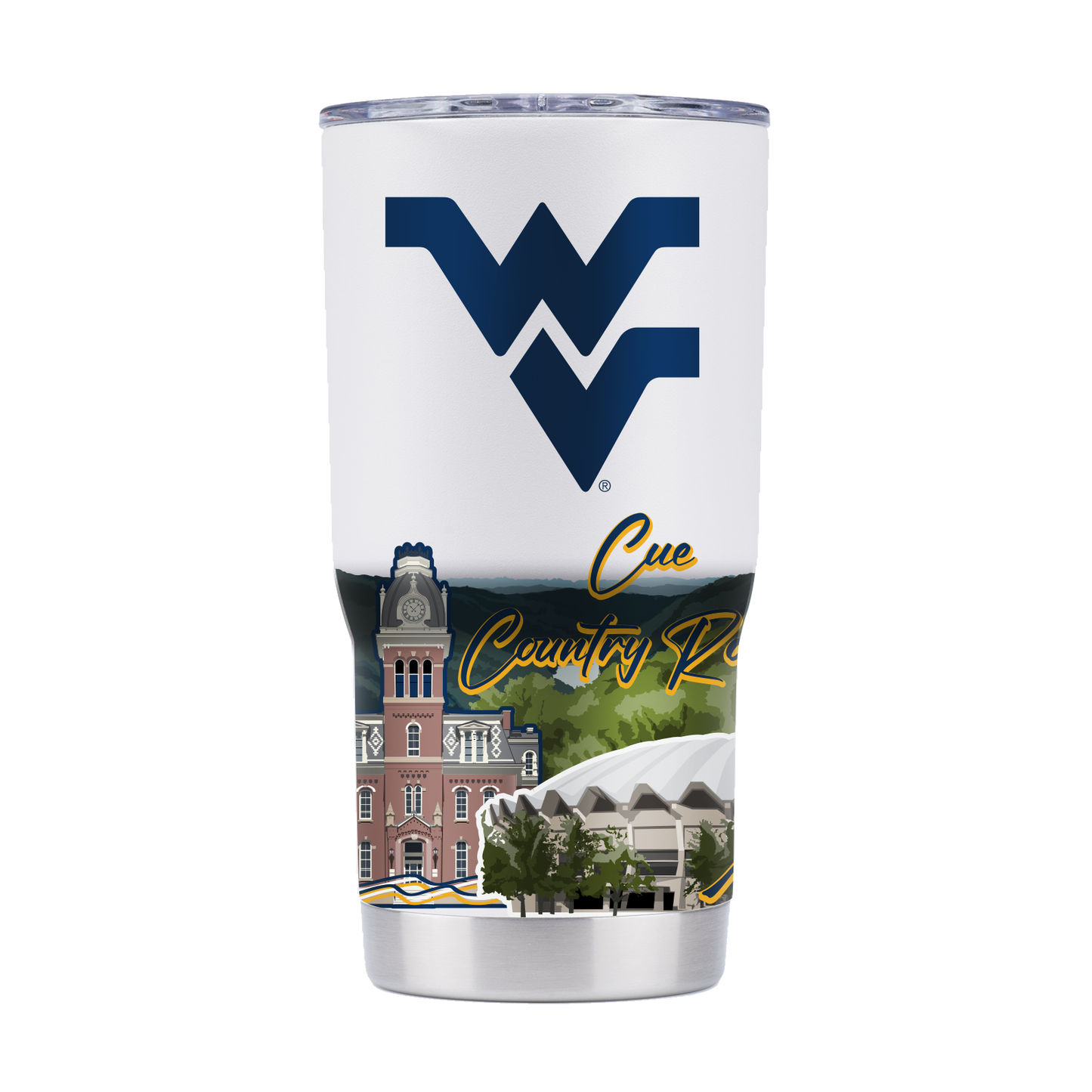 West Virginia 20oz Campus Icons Tumbler
