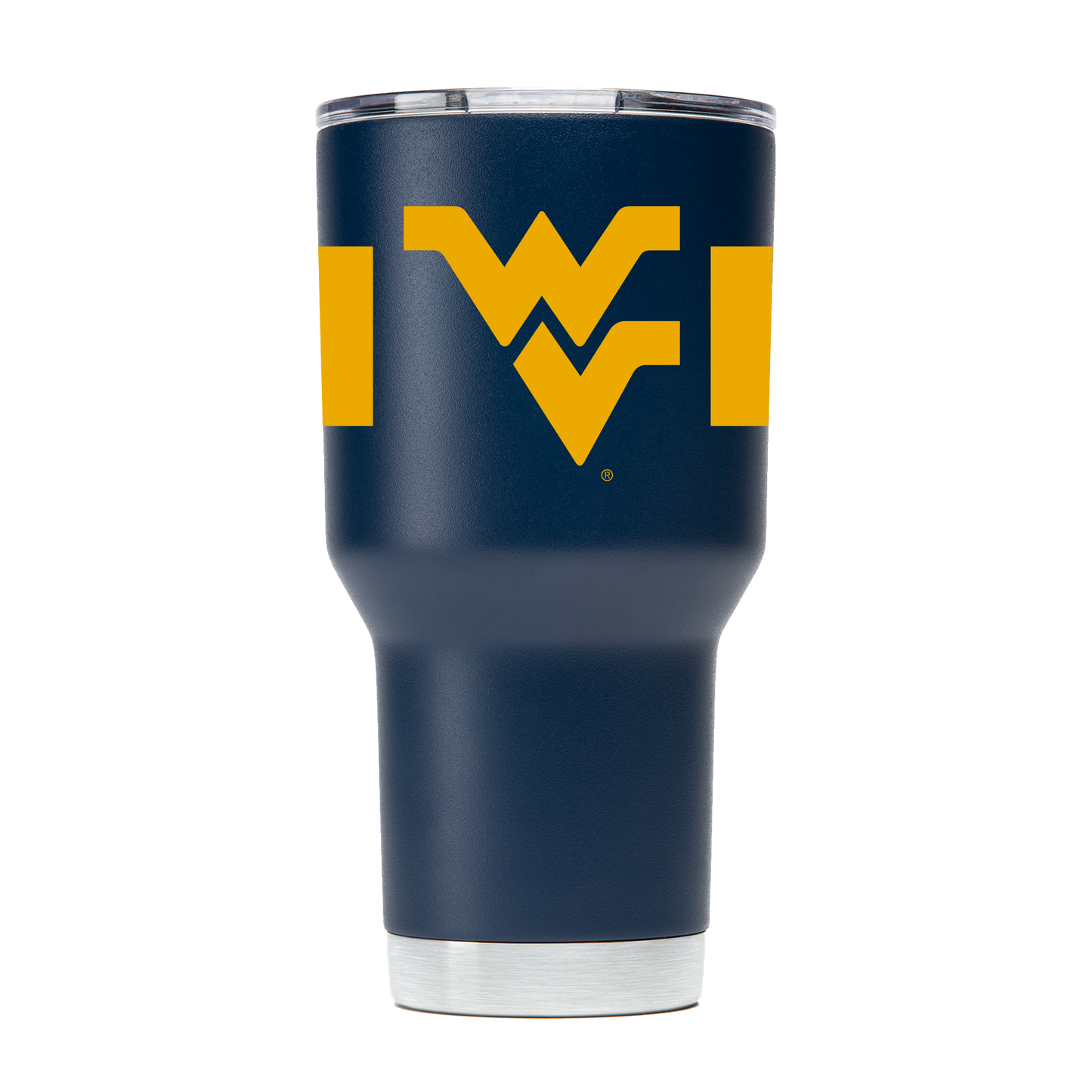 West Virginia 30oz Navy Tumbler w- Stripes