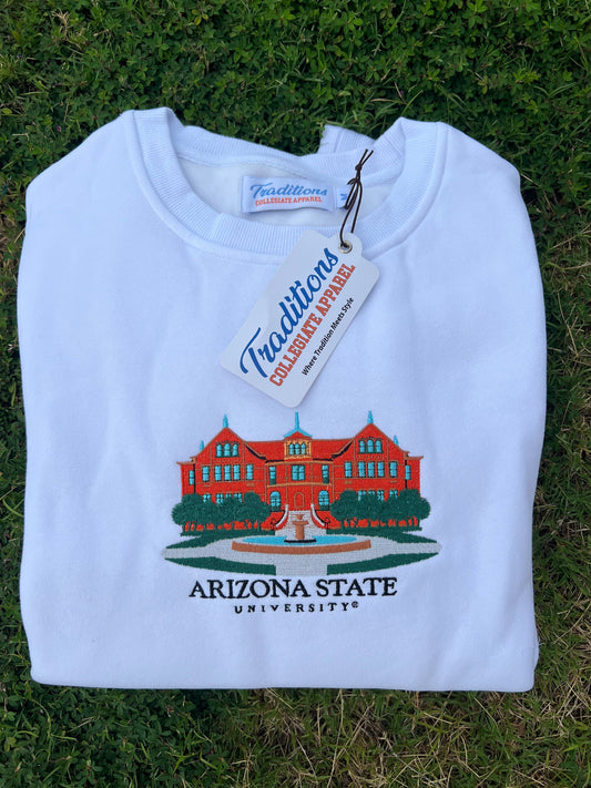 Official Arizona State Crewneck (White)