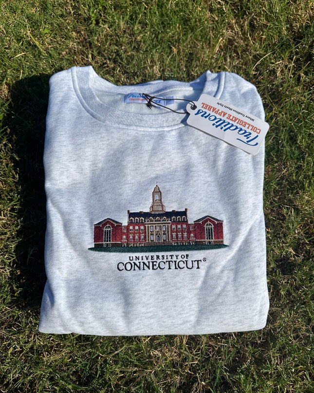 UConn Crewneck - Heather Grey