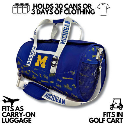 University of Michigan Duffle Cooler