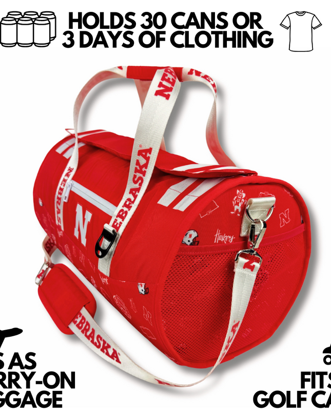 University of Nebraska Duffle Cooler