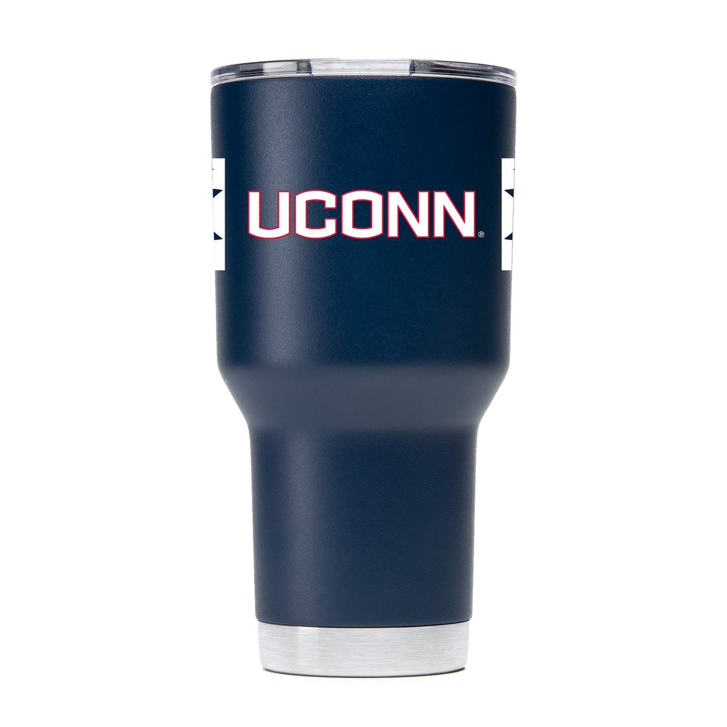 UConn 30oz Navy Striped Stainless Steel Tumbler