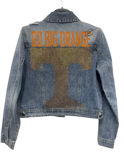 Licensed Game Day Jacket, Blue Denim, Tennessee Vols Go Big Orange & T