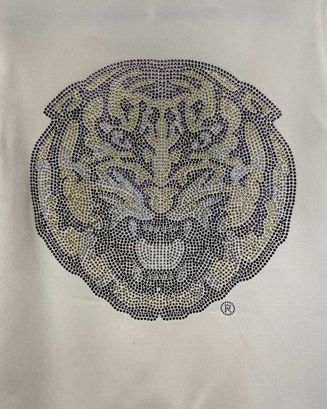 Licensed Game Day Blazer, Ruched White, LSU Tiger