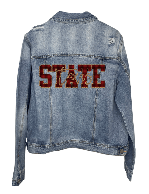 Licensed Game Day Jacket, Blue Denim, Texas State