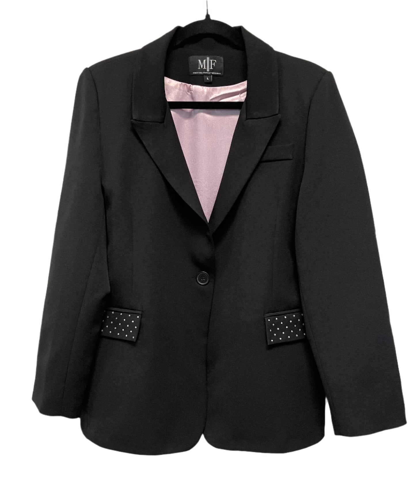 Licensed Game Day Blazer, Black w/ Pink Lining, LSU w/ Tiger Eye & Waterfall Pockets
