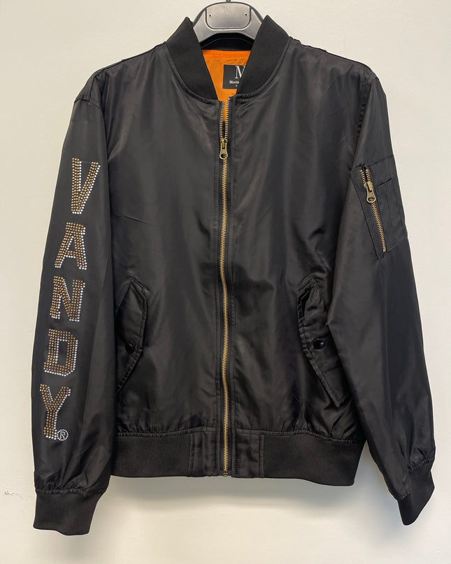 Licensed Game Day Jacket, Black Bomber, Vanderbilt Gold & Silver V Vandy