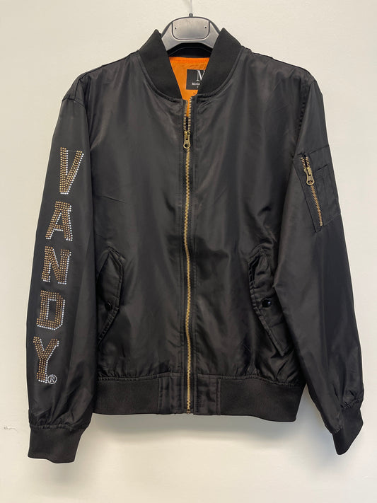 Licensed Game Day Jacket, Black Bomber, Vanderbilt Gold & Silver V Vandy