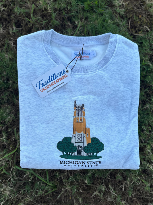 Official Michigan State Crewneck (Heather Grey)