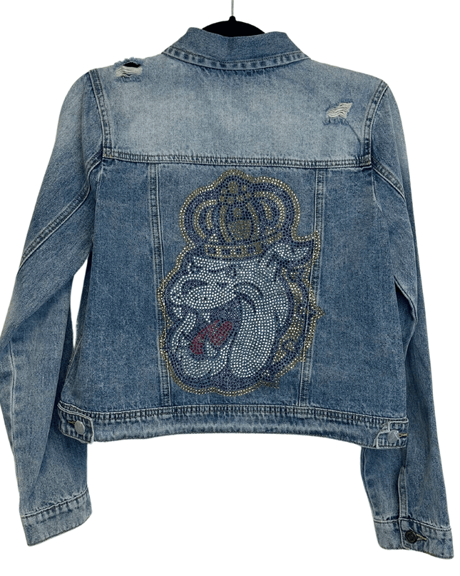 Licensed Game Day Jacket, Blue Denim, Crystal JMU Bulldog