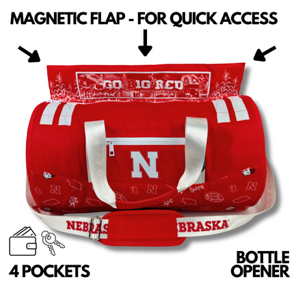 University of Nebraska Duffle Cooler