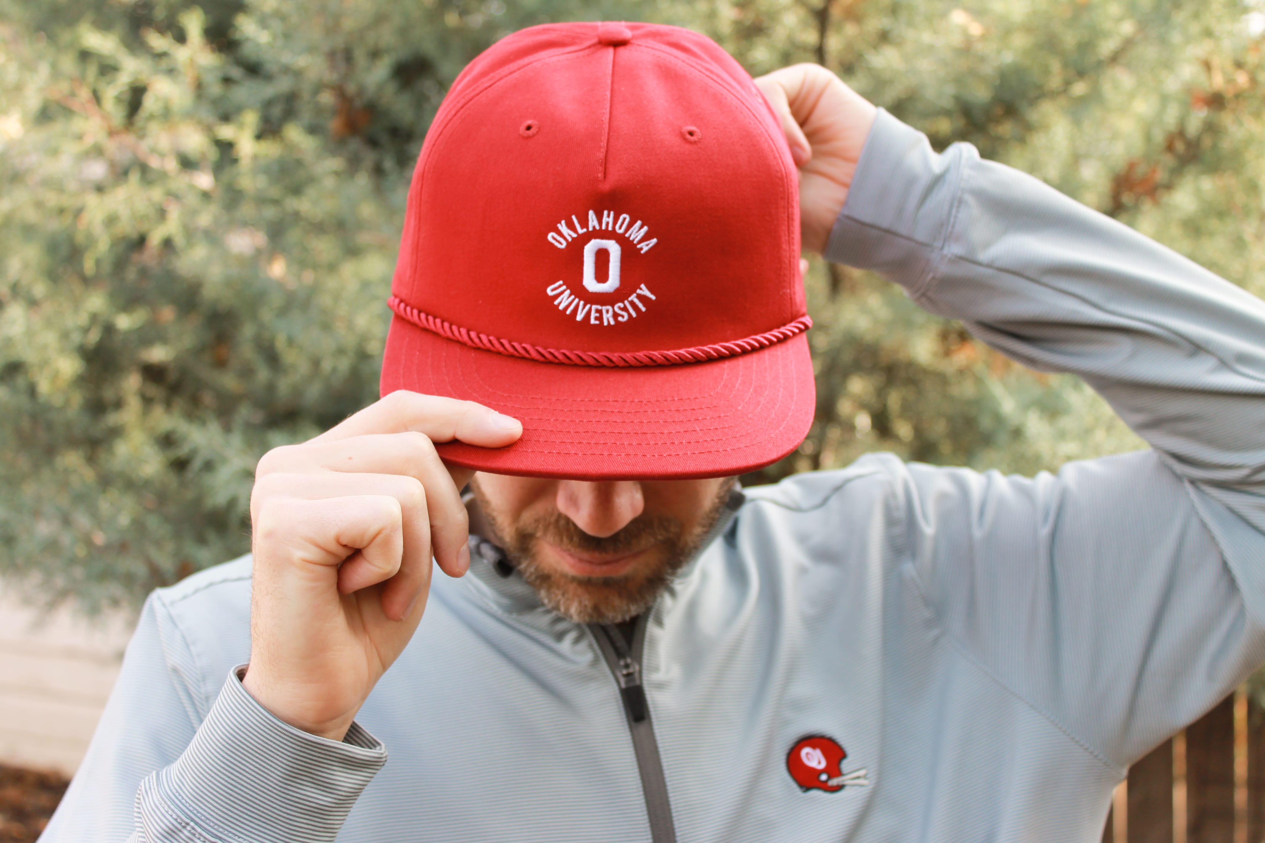 Red Oklahoma University Rope Hat
