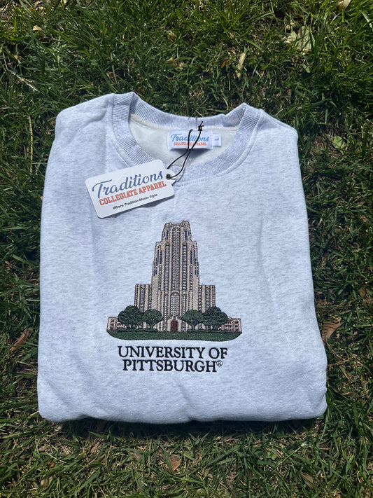 Official Pitt Crewneck (Heather Grey)