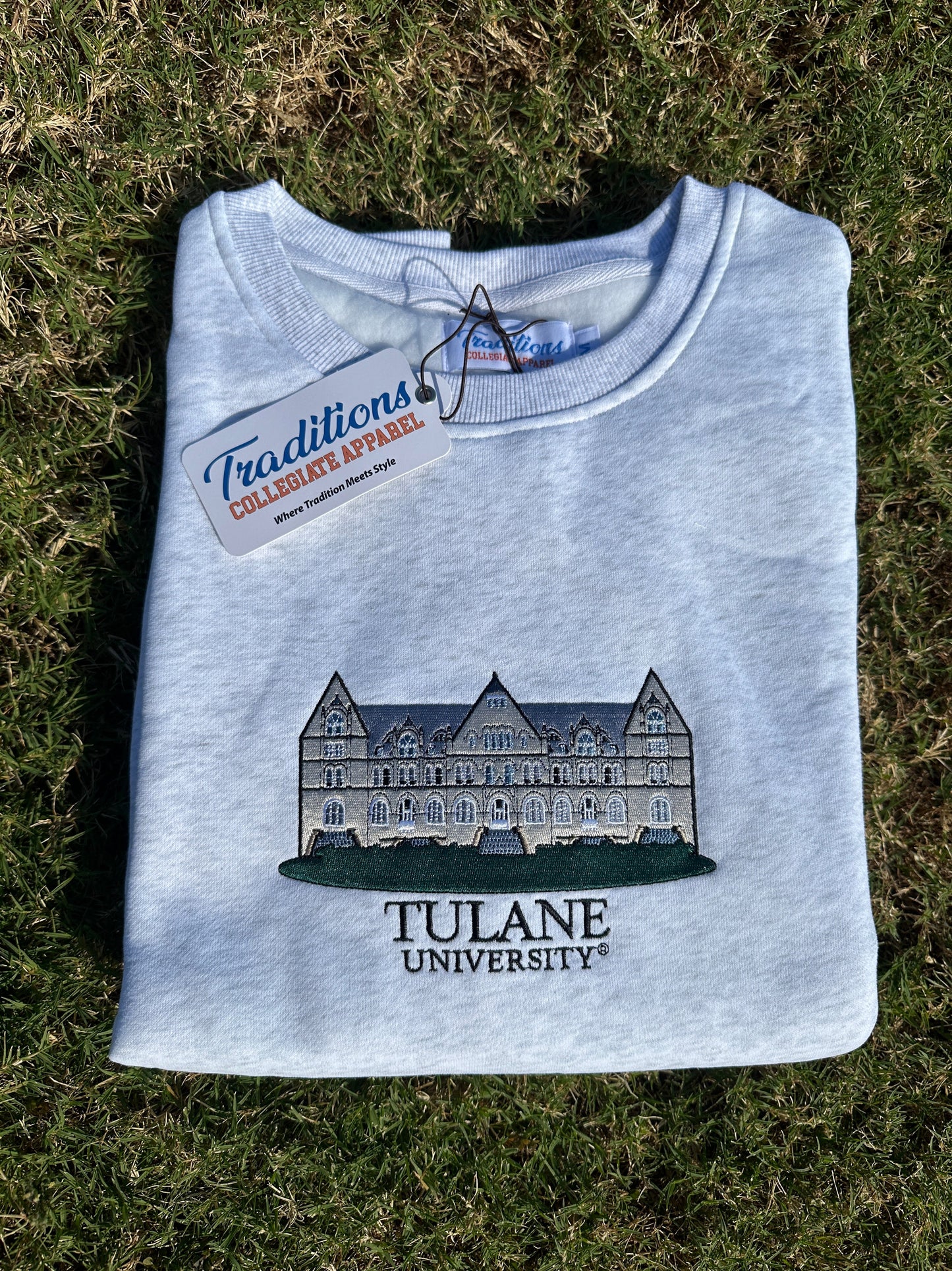 Official Tulane Crewneck (Heather Grey)