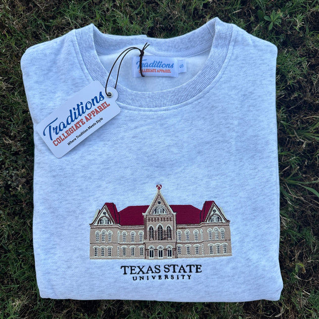 Texas State Crewneck - Heather Grey