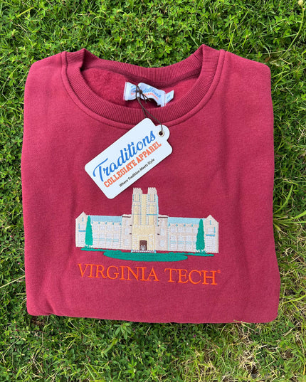 Virginia Tech Crewneck - Maroon