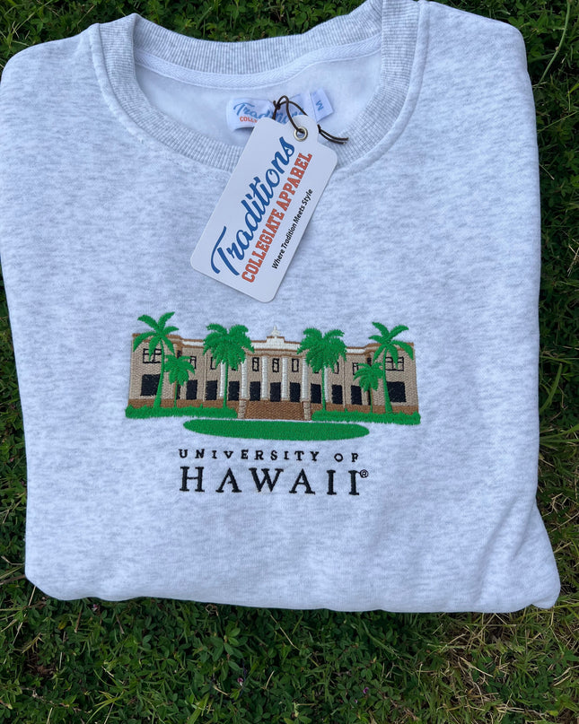 Hawaii Crewneck - Heather Grey