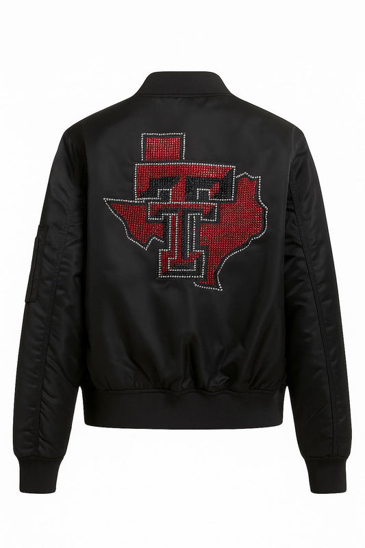 Licensed Game Day, Bomber Black, Texas Tech TT w/ Wreck Em on arm